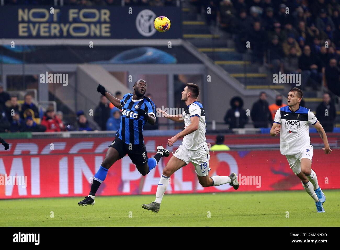 Milan, Italie. 11 janvier 2020 . Série italienne A . Fc Internazionale Contre Atalanta Calcio. Romelu Lukaku du FC Internazionale. Banque D'Images