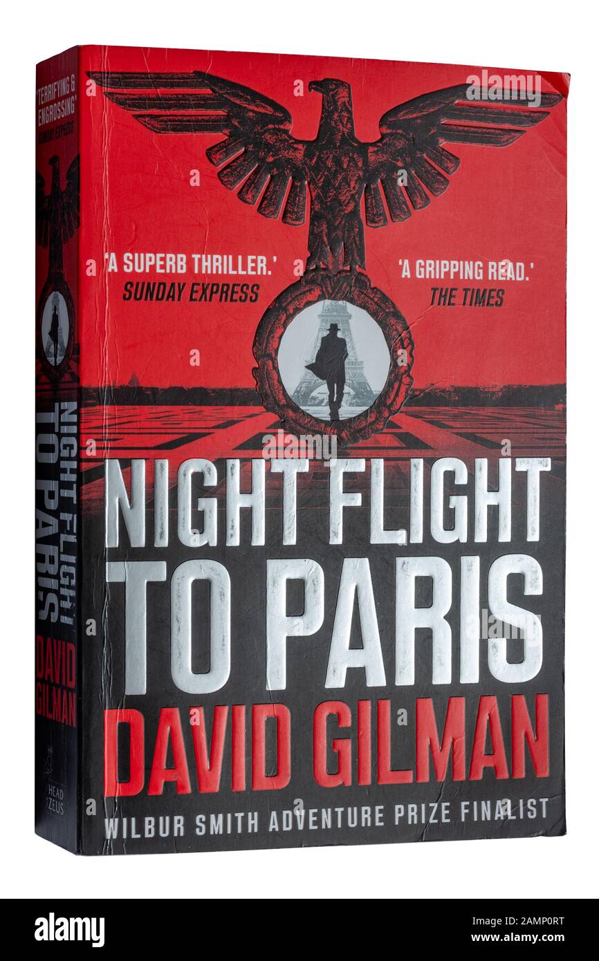 Vol de nuit à Paris, un roman de David Gilman. Livre de poche Banque D'Images