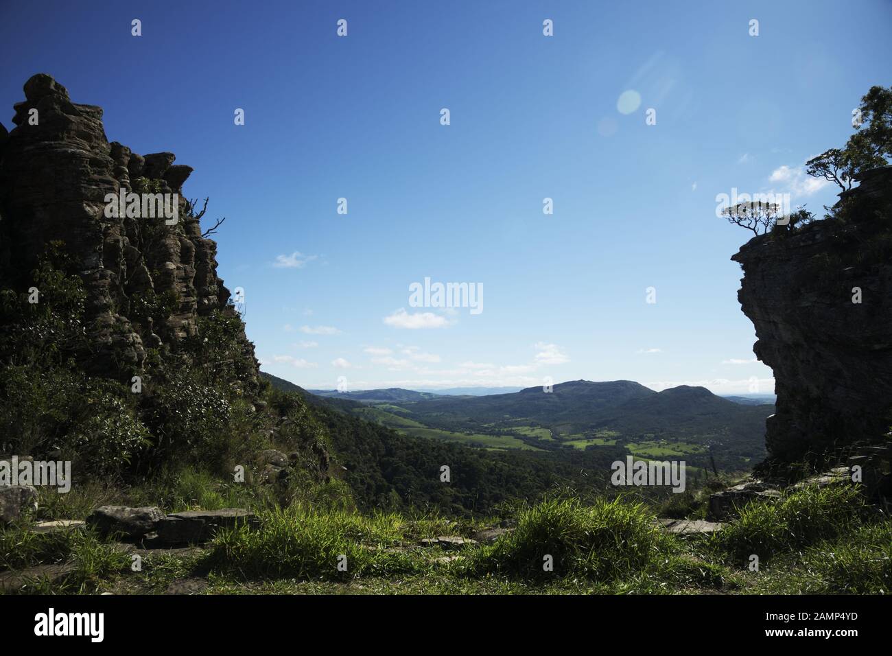 Coupe-Vent, Stones Hills À Sao Thome Das Letras, Minas Gerais, Brésil Banque D'Images