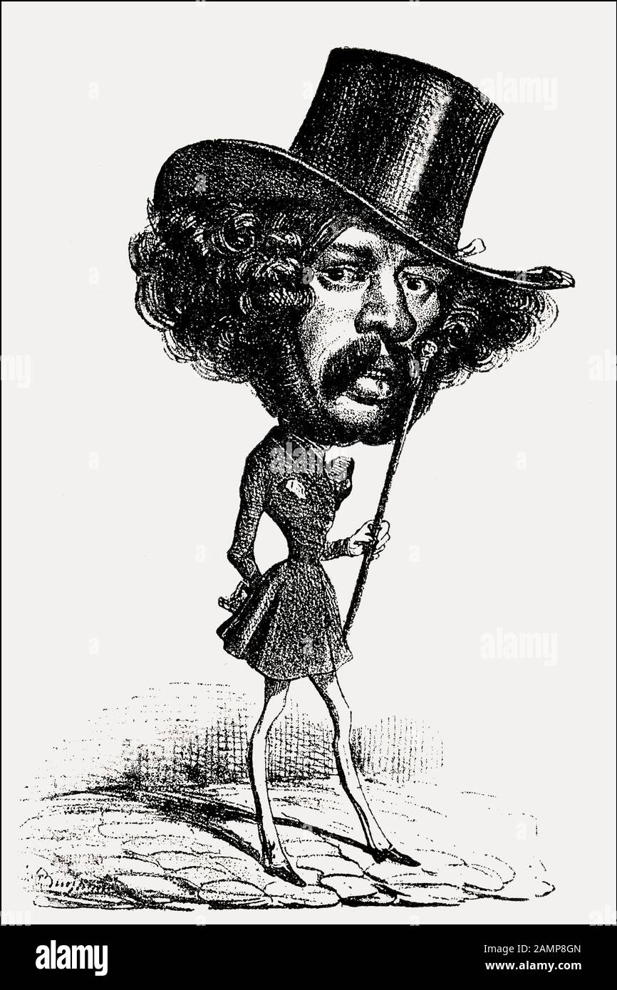 Paul Gavarni, Sulpice Guillaume Chevalier, 1804 – 1866, Illustrateur Français Banque D'Images