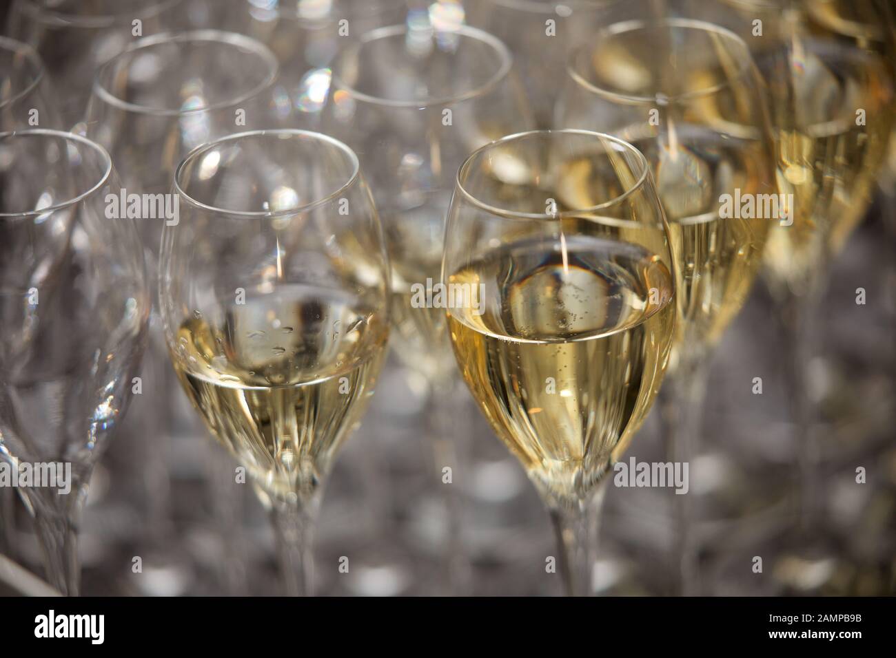 Verres de champagne. Banque D'Images