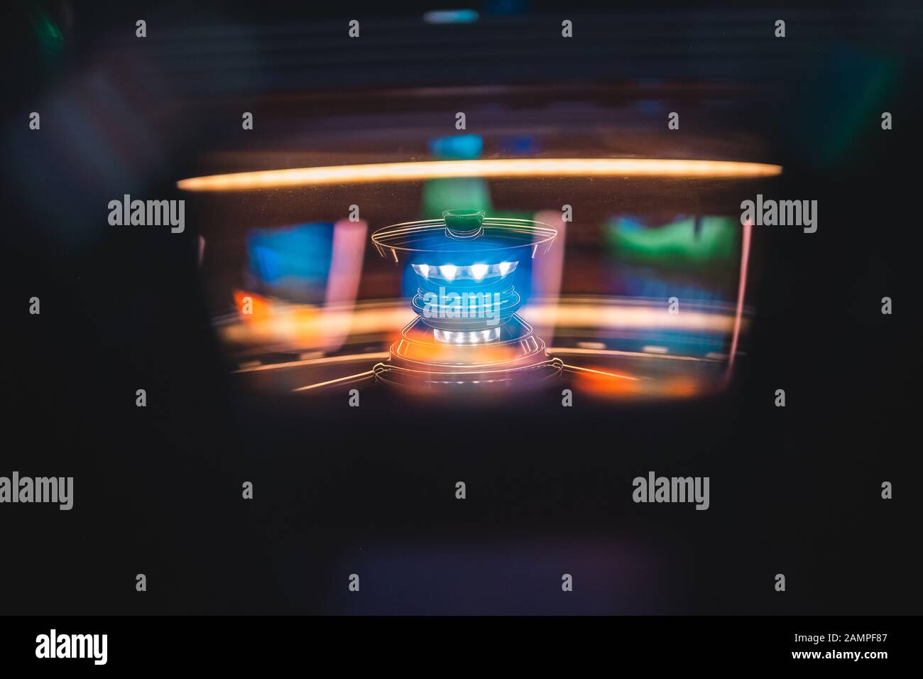 Rapprochée sur une roue de roulette de casino. Banque D'Images