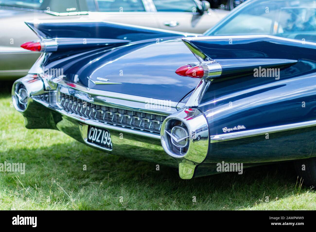 Feux arrière Bullet Sedan coupé de ville Cadillac des années 1950 Banque D'Images