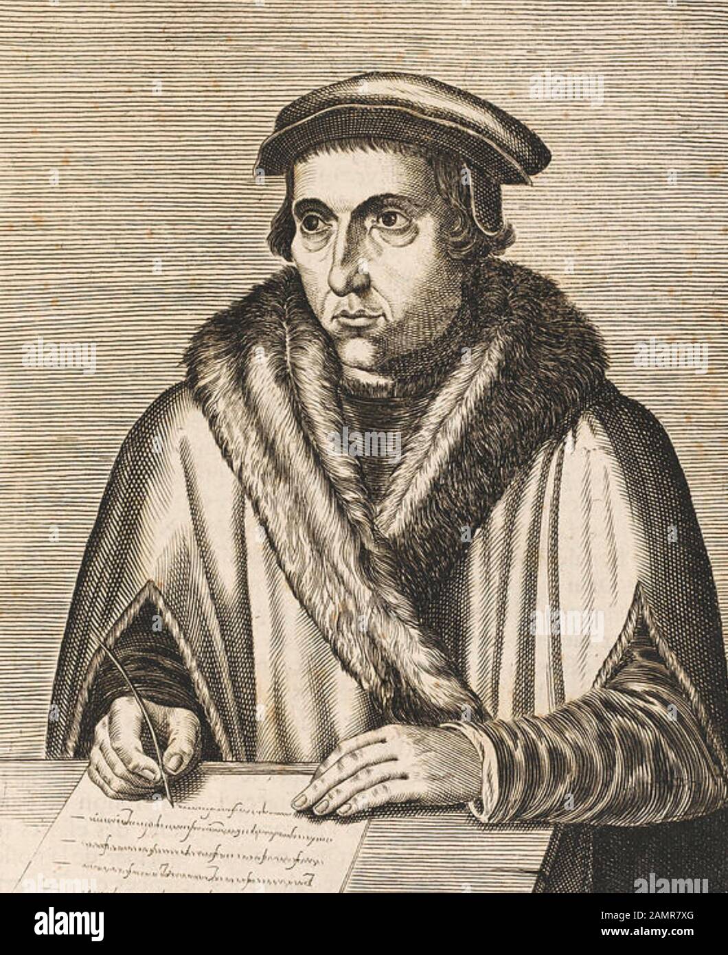 Juan LUIS VIVES (1493-1540) érudit espagnol et humaniste de la Renaissance Banque D'Images