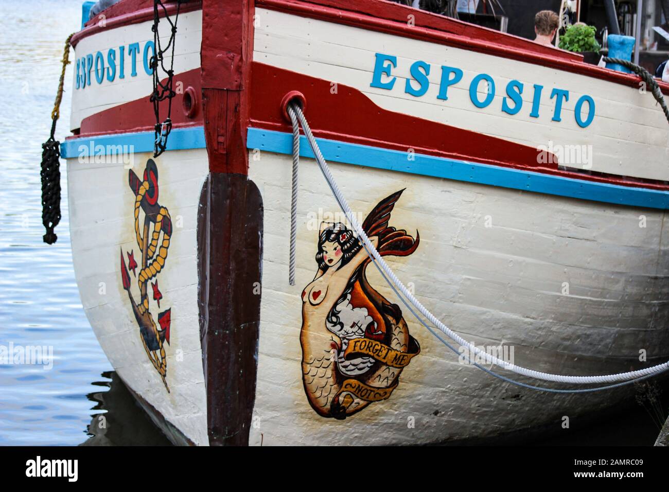 Esposito restaurant riverboat amarré à Turku, Finlande Banque D'Images