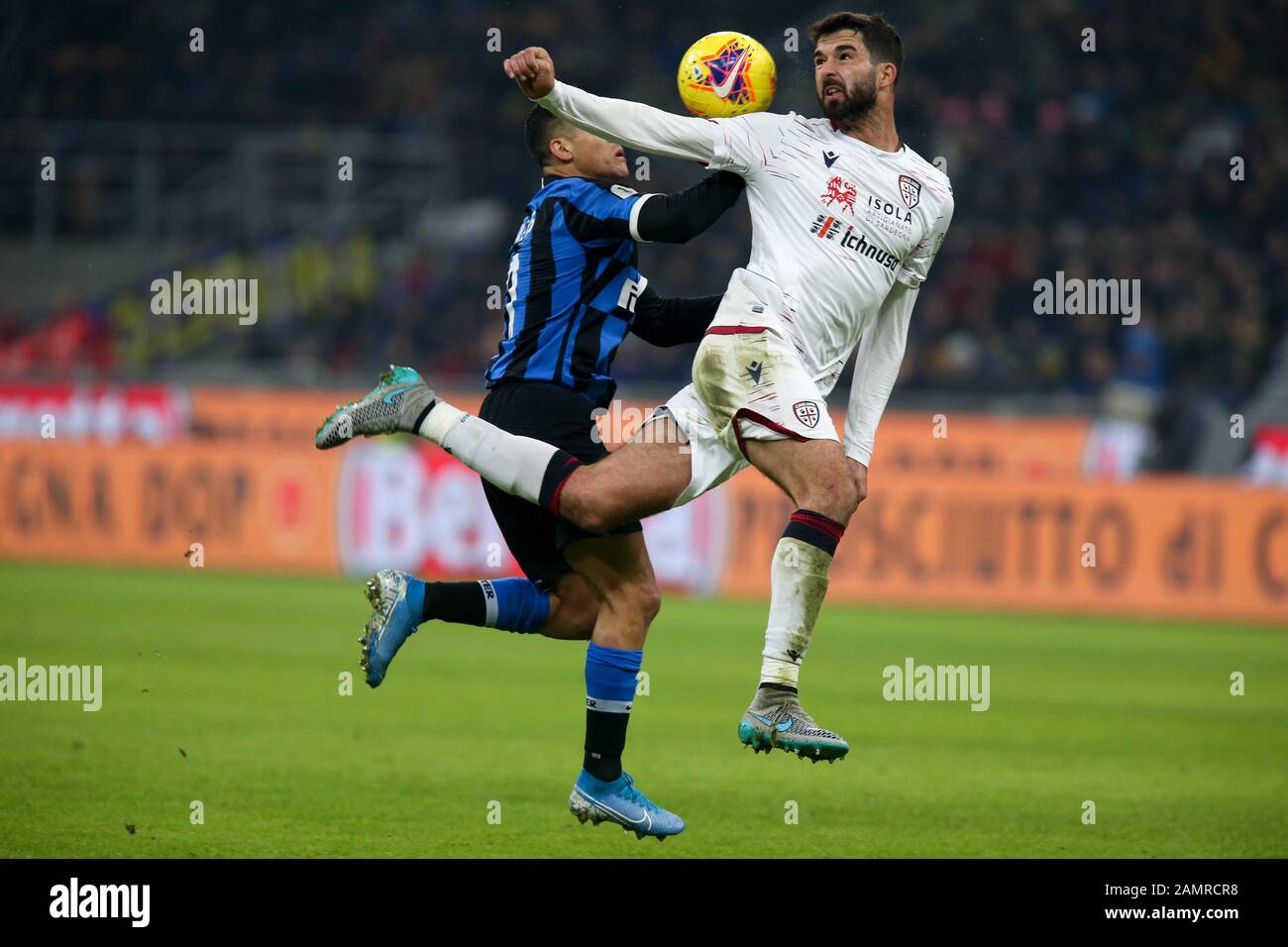 Milan, Italie. 14 janvier 2020 Paolo farago (cagliari calcio) pendant Inter vs Cagliari, Championnat italien de TIM Cup à Milan, Italie, 14 janvier 2020 crédit: Agence de photo indépendante/Alay Live News Banque D'Images