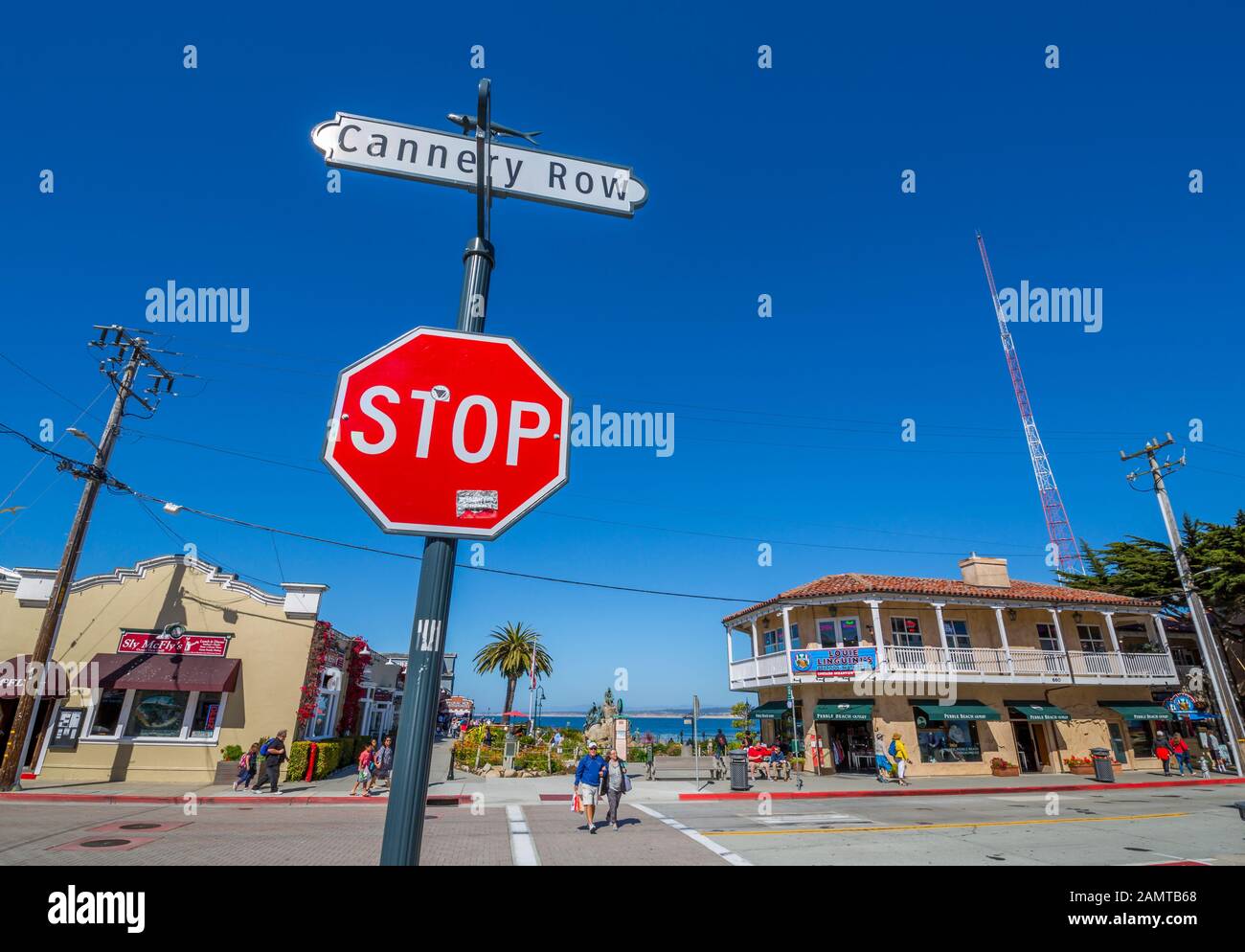 Cannery Row, Monterey Bay, Peninsula, Monterey, Californie, États-Unis d'Amérique, Amérique du Nord Banque D'Images