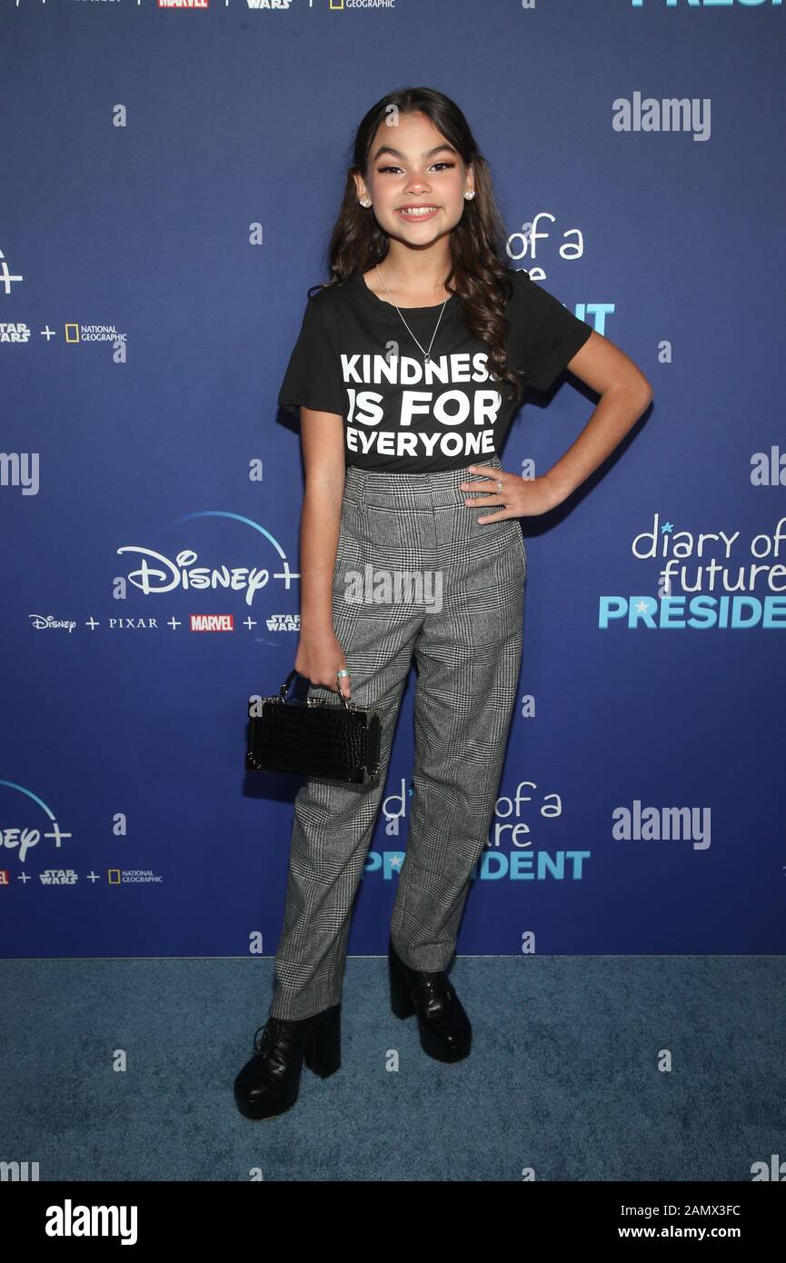 14 Janvier 2020 - Hollywood, Californie - Ariana Greenblatt. Premiere De Disney +'le 'Diary D'UN Futur président tenu aux cinémas ArcLight. (Image de crédit : © Fs/AdMedia via ZUMA Wire) Banque D'Images