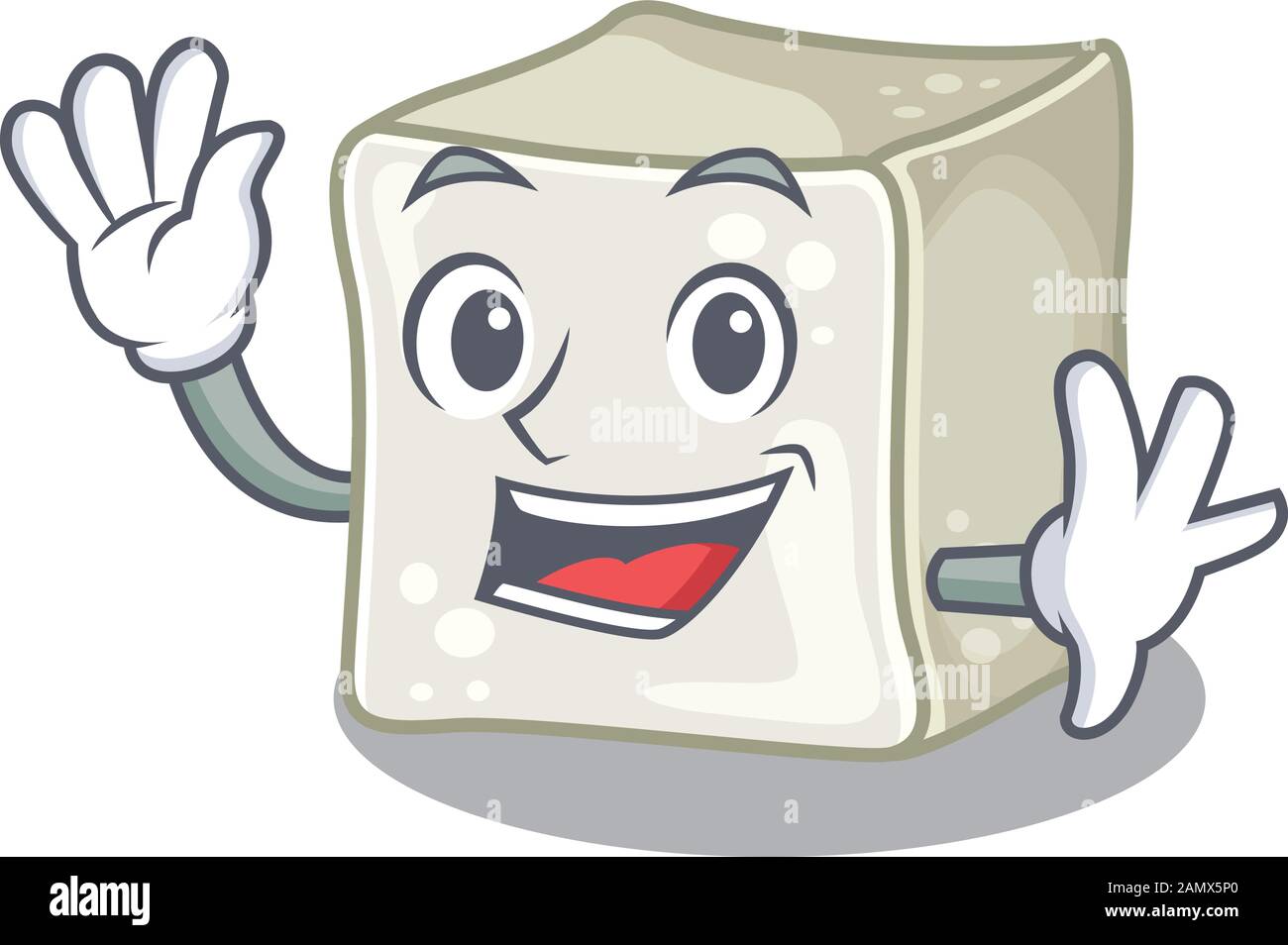Motif Personnage Sympa De Dessin Anime De Cube De Sucre Image Vectorielle Stock Alamy