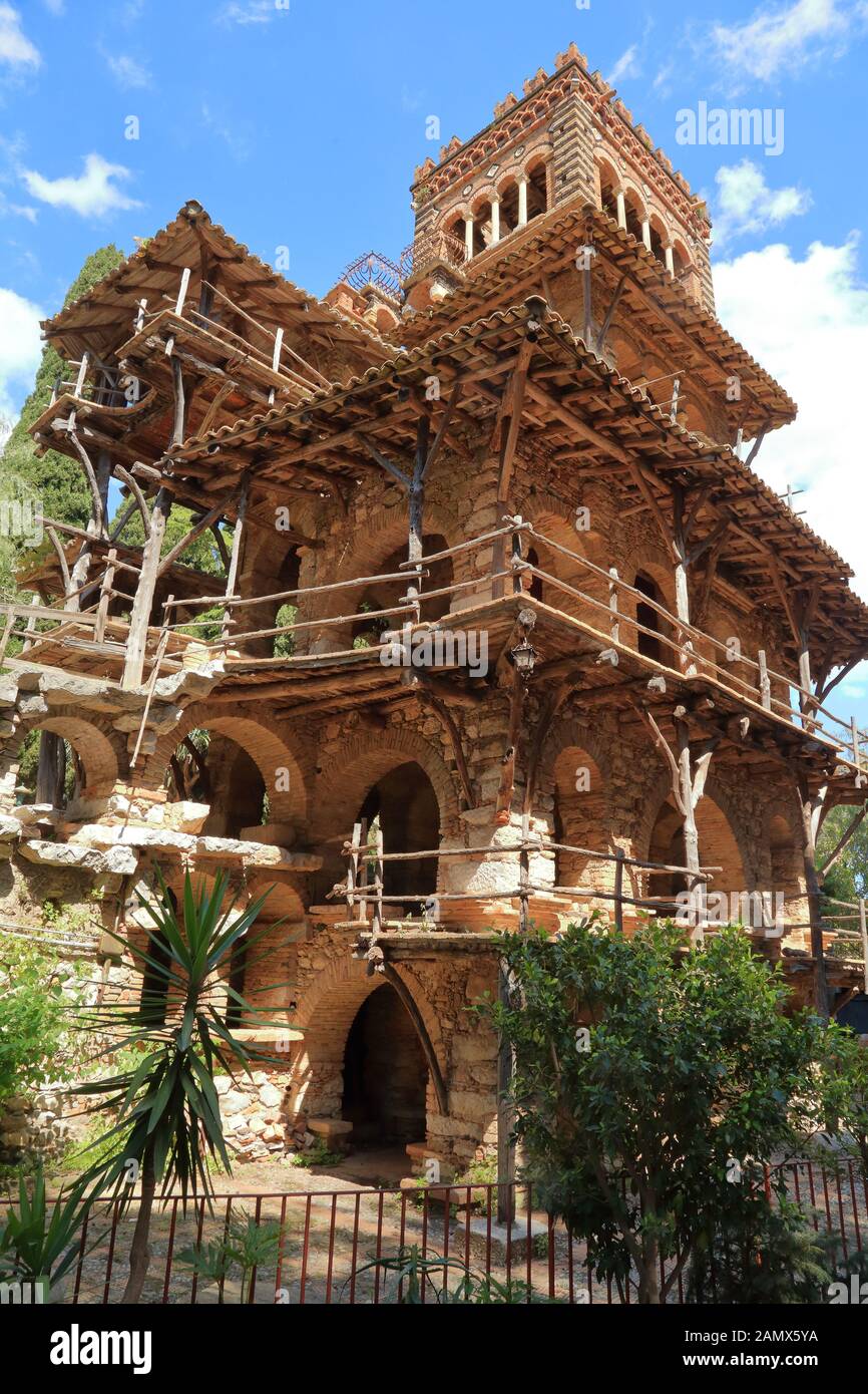 Taormine Parco Trevelyan. Villa Comunale et jardin public (giardino pubblica) de Florence Trevelyan, Sicile Banque D'Images