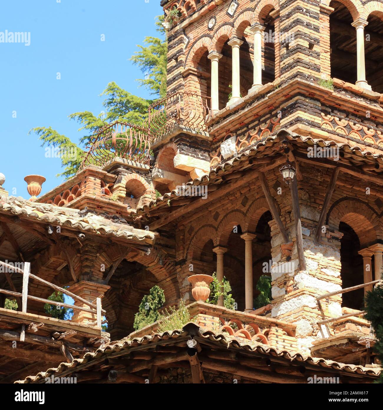 Taormine. Villa Comunale et jardin public (giardino pubblica) de Florence Trevelyan, Sicile Banque D'Images