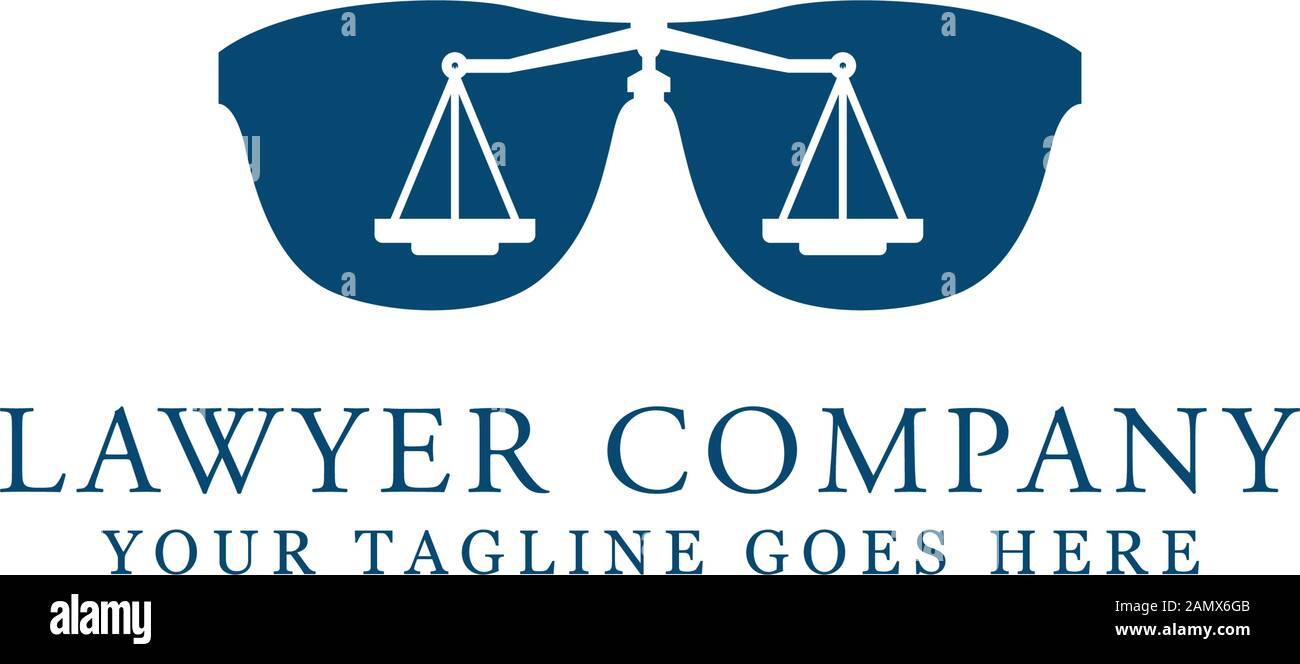 Logo du Cabinet d'avocats conçoit l'image, logo de l'avocat inspiration, Illustration de Vecteur