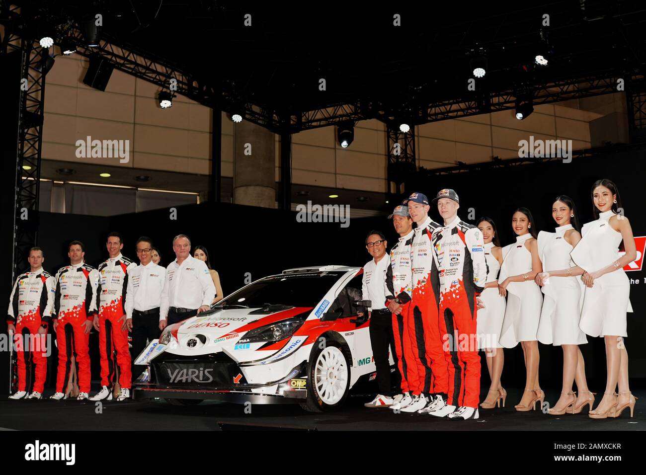 Chiba, Japon. 10 janvier 2020. Toyota Gazoo Racing a dévoilé son WRC Yaris de 2020-spécifications au salon de l'automobile de Tokyo. Crédit: SportsPressJP/AFLO/Alay Live News Banque D'Images