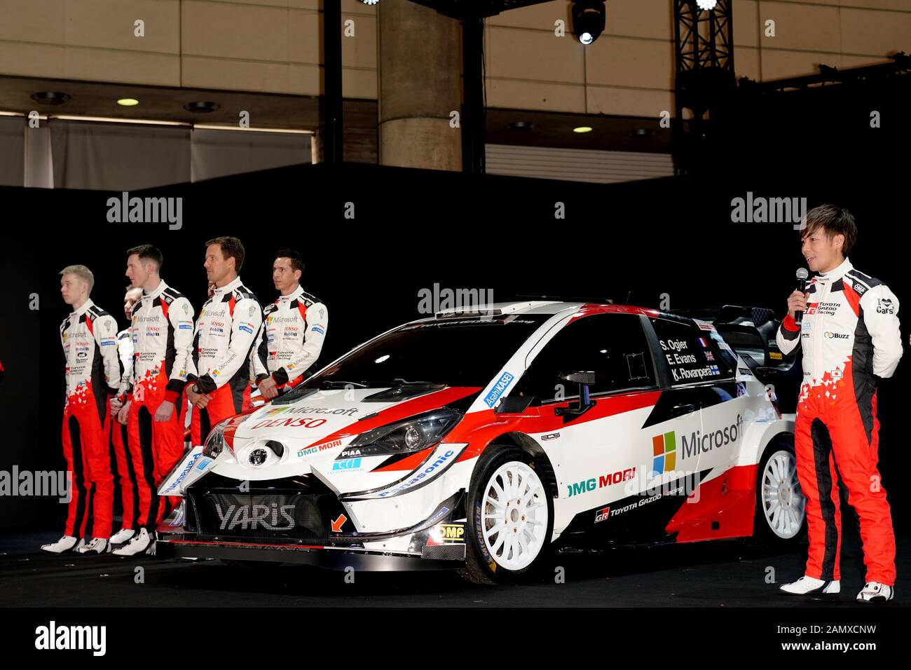 Chiba, Japon. 10 janvier 2020. Toyota Gazoo Racing a dévoilé son WRC Yaris de 2020-spécifications au salon de l'automobile de Tokyo. Crédit: SportsPressJP/AFLO/Alay Live News Banque D'Images