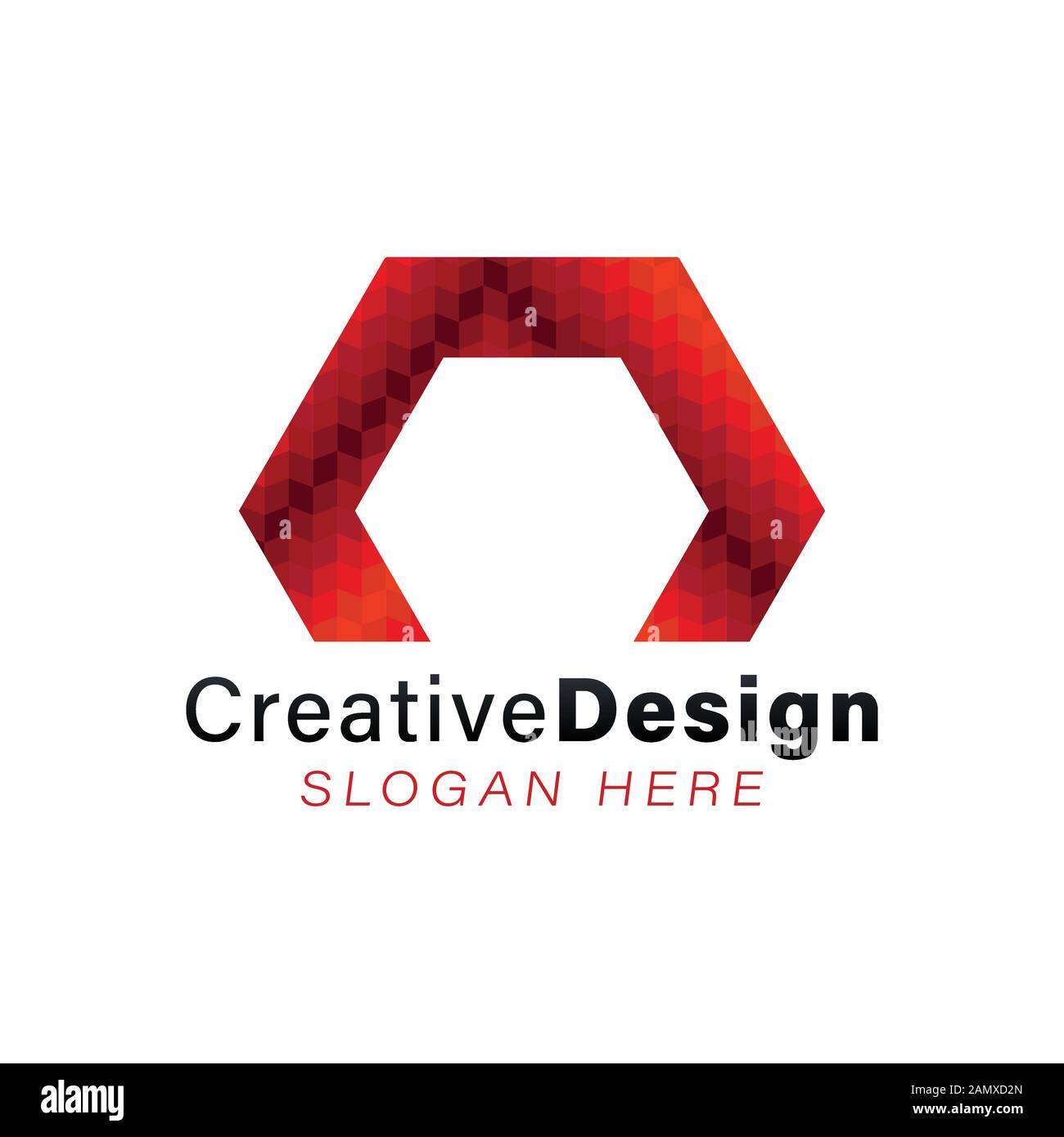 Lettre initiale n hexagonale. Idées De Logo Moderne. Logo inspiration. Illustration Du Vecteur De Modèle. Isolé Sur Fond Blanc Illustration de Vecteur