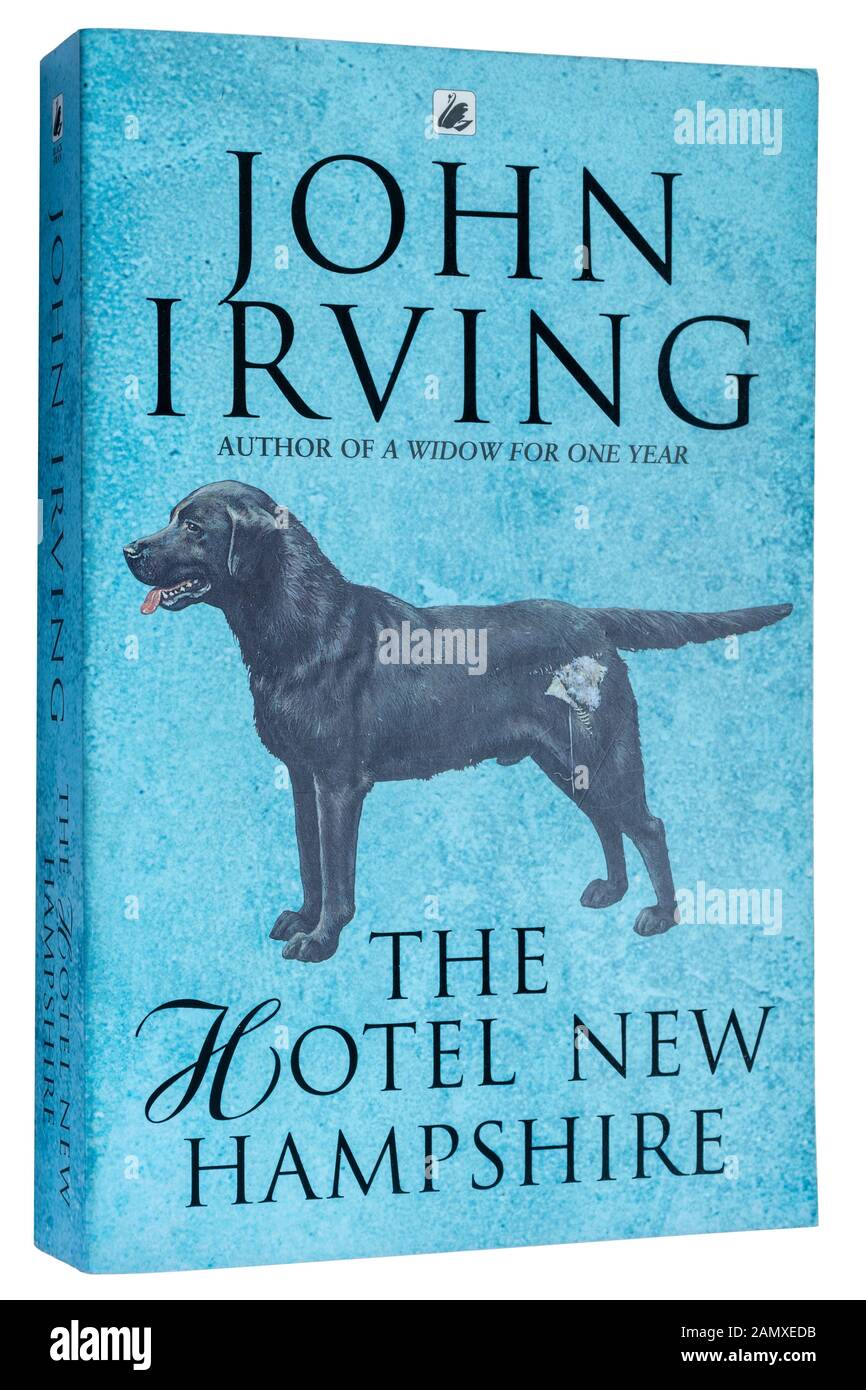 L'hôtel New Hampshire roman de l'écrivain américain John Irving. Livre de poche Banque D'Images