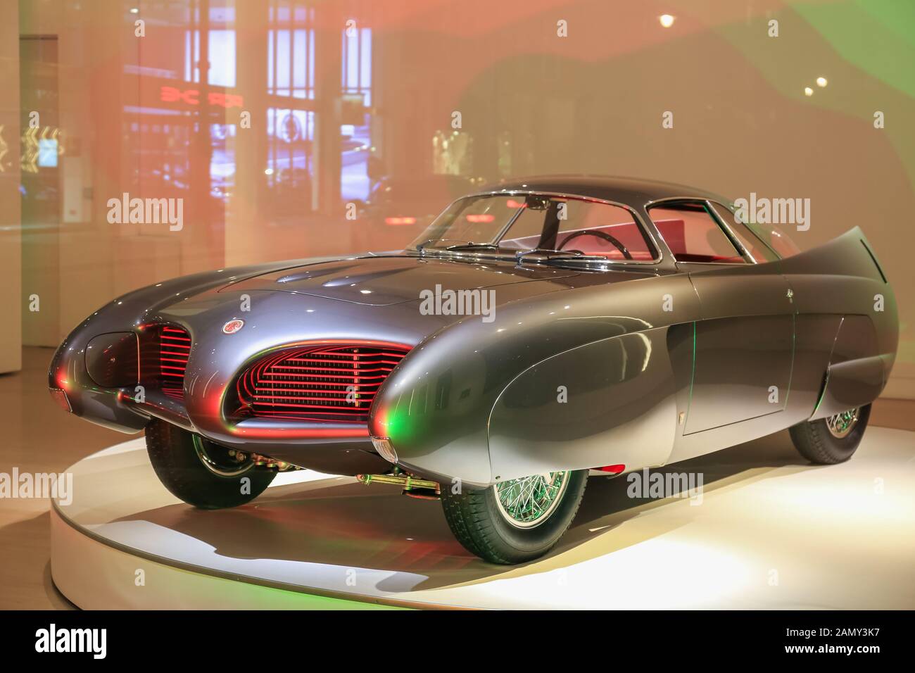 Exposition Phillips Trinité : B.A.T. 5-7-9, une exposition présentant trois d'Alfa Romeo's iconic 1950 concept cars. Londres, Royaume-Uni. Waldemar crédit Sikora Banque D'Images