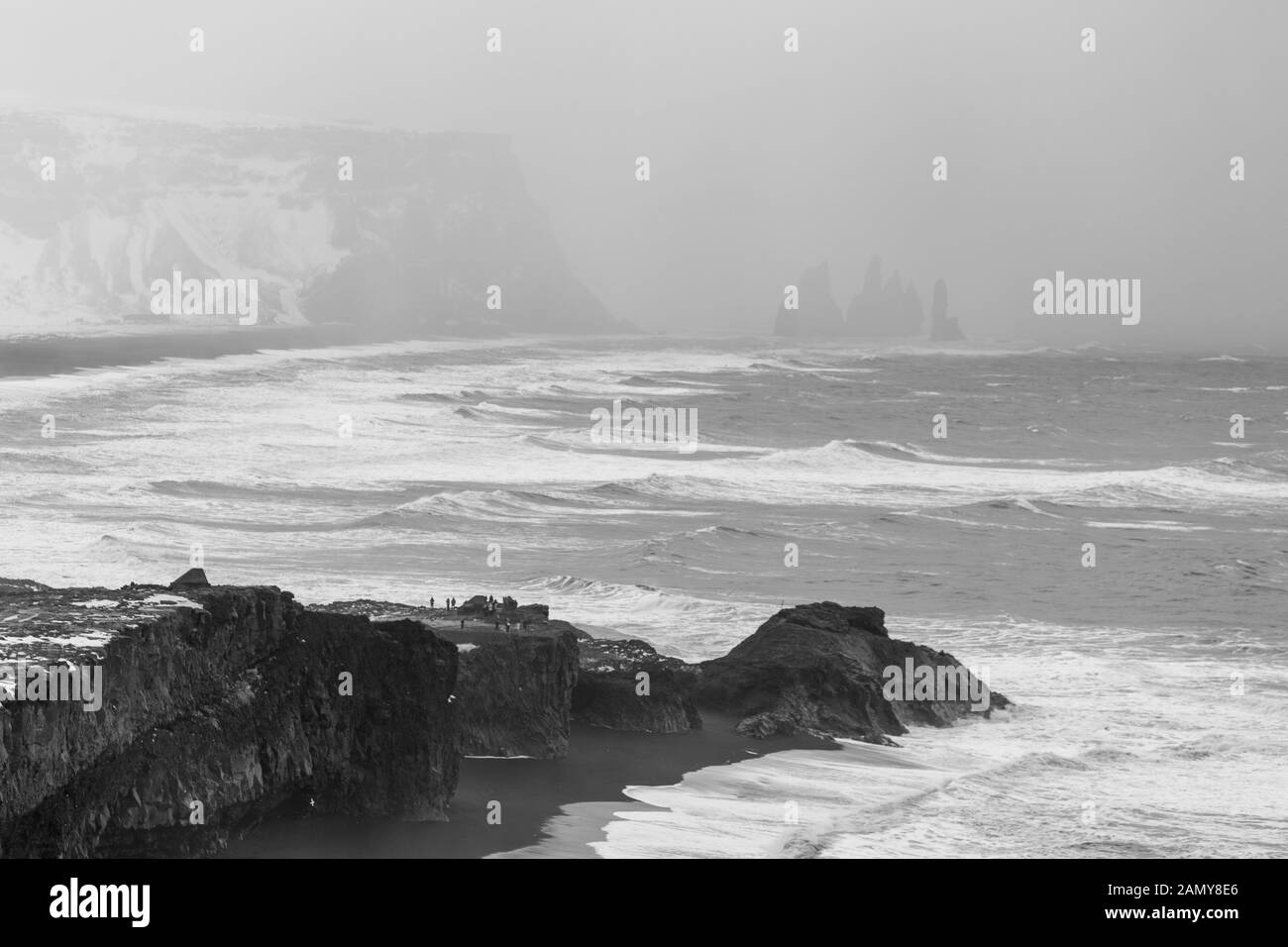 L'Islande Vik, hiver en Islande Banque D'Images