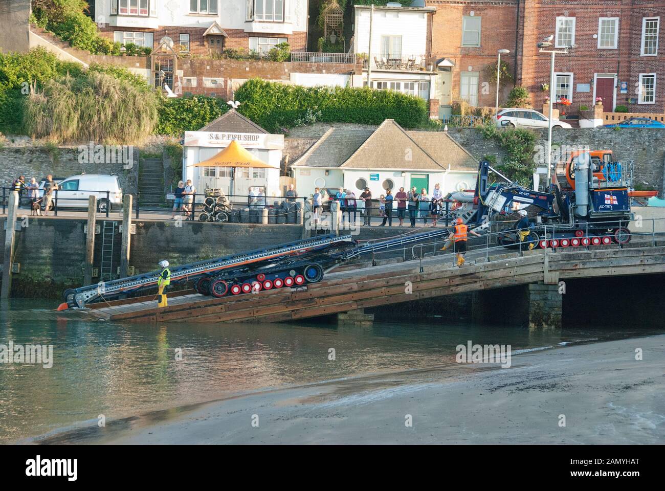 Station RNLI Ilfracombe Devon du Nord. Lifeboat Banque D'Images