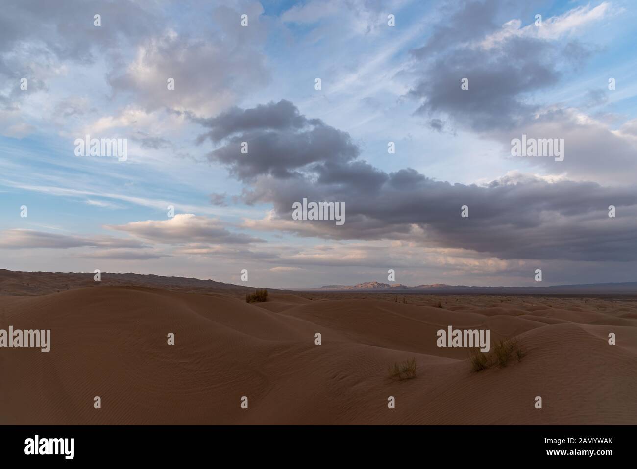 La forme des dunes de sable au désert de lut Banque D'Images