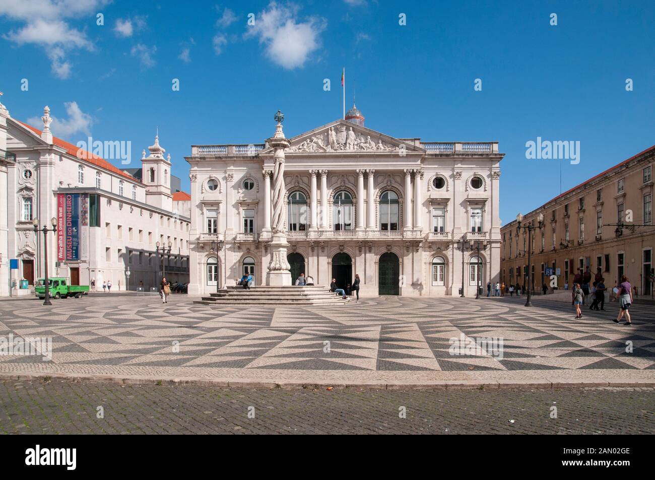 Hôtel de ville de Lisbonne, Camara Municipal de Lisboa à Praca do Municipio, (place de la municipalité), Lisbonne, Portugal. Banque D'Images
