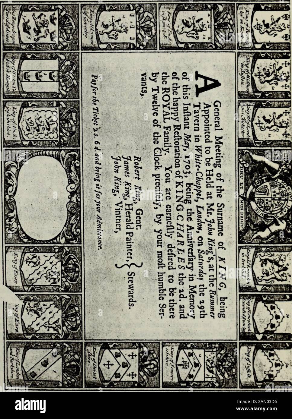 Le dossier généalogique et biographique de New York . ates I et II.) Accordé par Camden, 1591. Presque les mêmes bras, avec quelques légères différences que les tocoleurs et les crêtes, sont supportés par le roi d'Ashby de la Launde, Lincolnshire; le roi de Gainsborough, Lincolnshire; le roi de Londres, 1591, et le roi de Wiltshire, toutes les familles havient l'écusson UNE tête de talbots effacé, sable, collared et édules, élevés, ogivés, odés! Aussi le roi de Londres, Camden Grant, 1591; le roi de Loxwood House, Sussex; le roi de Torcester, Northamptonshire, toutes les familles ont le bras d'Adexter ciré en armure, tenant un cassé Banque D'Images