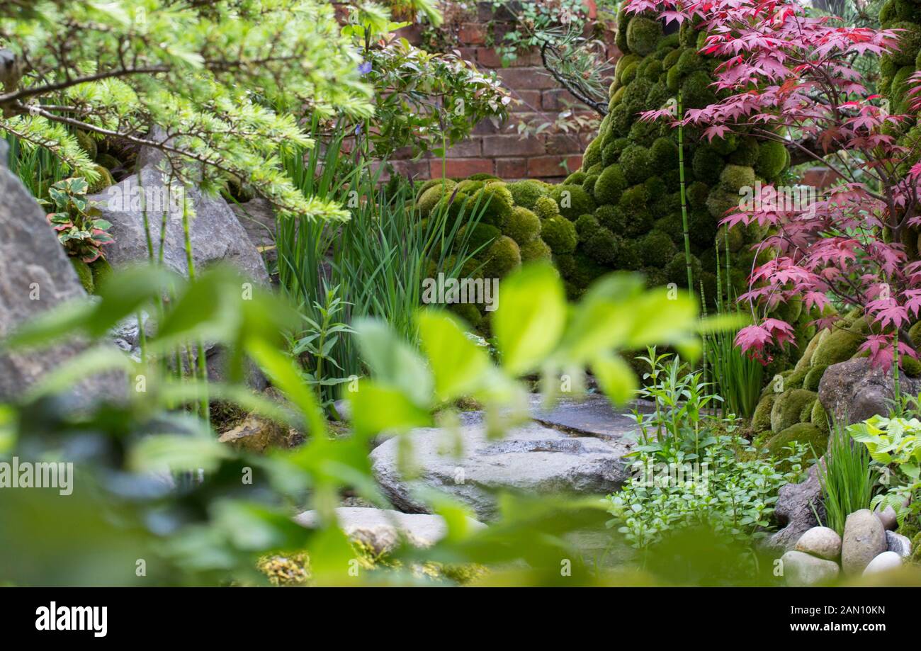 TOGENKYO un paradis sur terre - CONÇU PAR KAZUYUKI ISHIHARA MEILLEUR JARDIN ARTISAN - RHS CHELSEA Banque D'Images