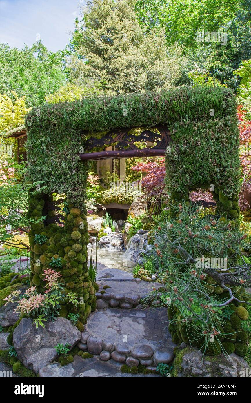 TOGENKYO - un paradis sur terre RHS Chelsea Flower Show 2014 ISHIARA KAZUYUKI - ISHIARA KAZUYUKI DESIGN LABORATORY Banque D'Images