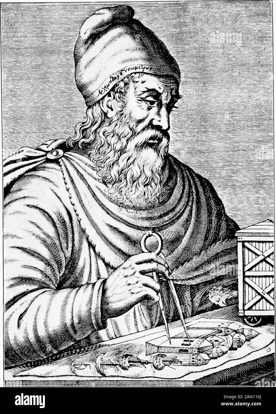 Une histoire de la science . ries d'Archimedes, ainsi elle pourrait. Plus d'appareils efficaces l'ont remplacé dans les temps de modem, mais itencore excite l'admiration de tous ceux qui l'examinent, et ses effets semblent aussi paradoxaux que jamais. D'autres mécanismes d'Archimedes ont été rendus connus aux générations successives de readerspar les pages de Polybius et de Plutarque. Theseare les dispositifs par lesquels Archimedes a aidé KingHiero à se défaire des attaques du général romain Marcellus, qui au cours du second siège de la guerre punique à Syracuse. Plutarque, dans sa vie de Marcellus, décrit le Ro-ma Banque D'Images