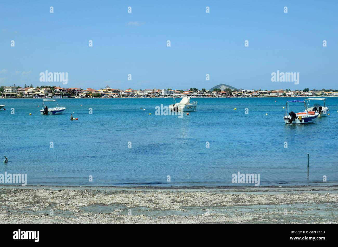 La Grèce, l'île de Zakynthos, Agios Sostis plage près de Laganas Banque D'Images