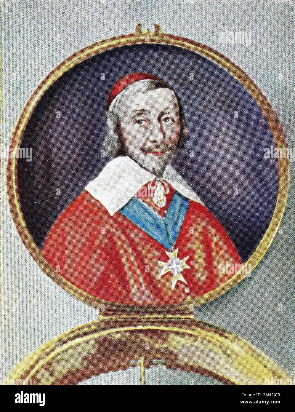 Le cardinal Armand Jean du Plessis, premier duc de Richelieu et de Fronsac,  9 septembre 1585 – 4 décembre 1642, communément appelé cardinal Richelieu,  cardinal de Richelieu, était un fergyman français, noble