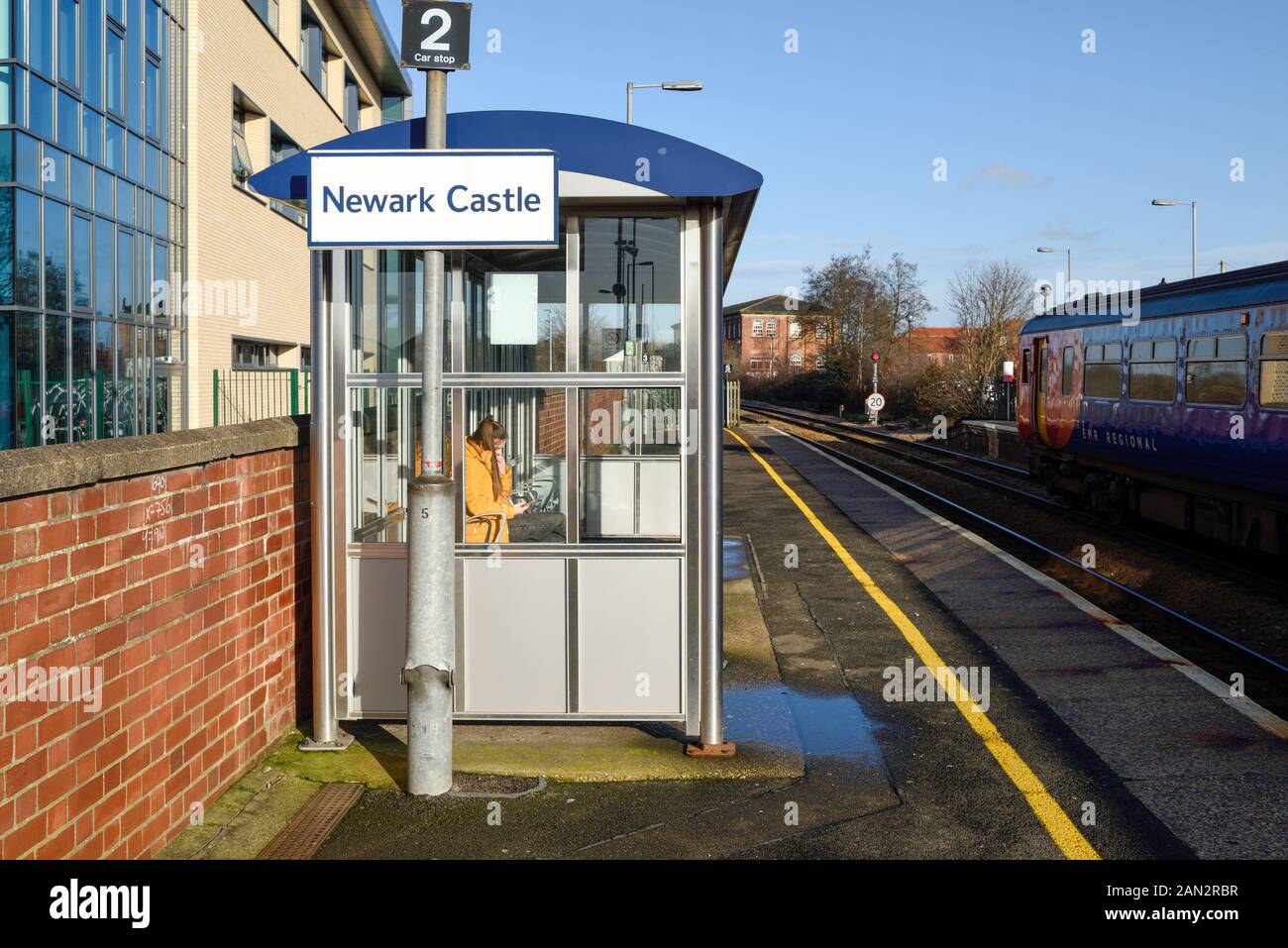 Newark On Trent dans le château. La gare de Château de Newark. Banque D'Images