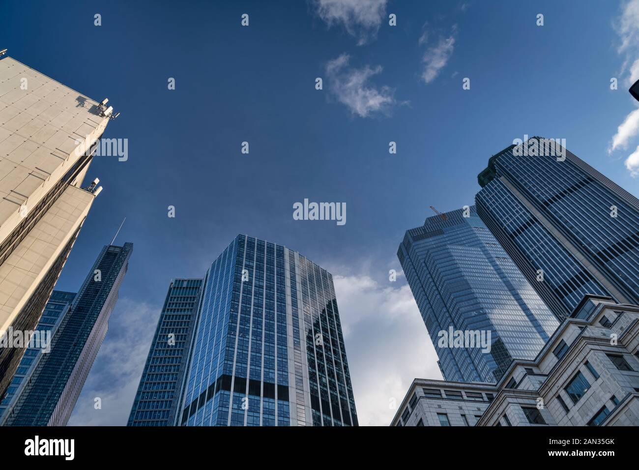 Grands bâtiments de la ville de Londres Banque D'Images
