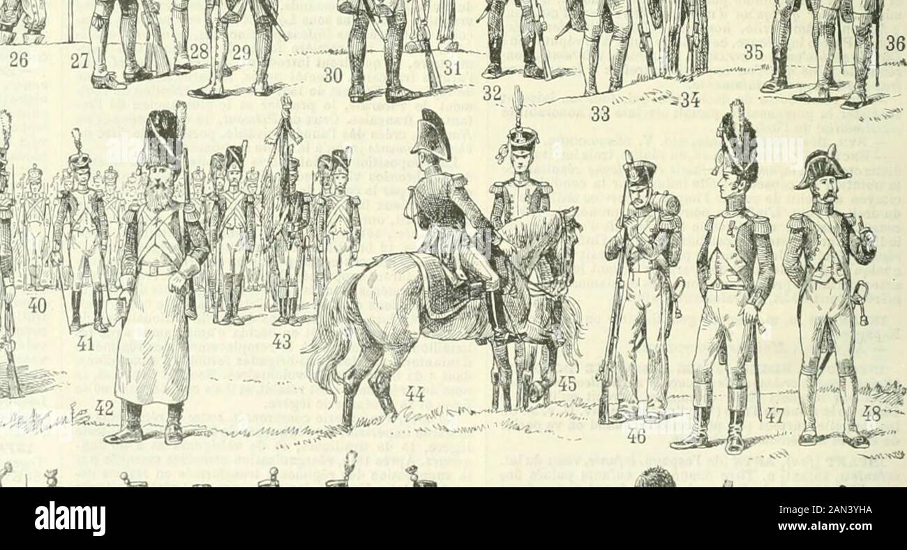 Nouveau Larousse illustraté : Dictionnaire universel encyclopédique . i ii^^^^r-i im^f^^^ ^^^^^^^ f^^B^ ^ A ! .^, NJ u^ Infanterie : 1. Égyptien. — 2. Assyrien. — 3. Perse. — 4. Grpc, 63 61 Bon. — t*. Charles V. — 15. Charles VI : 2 pieds Louis xm. - S 7. Louia XIV légère; 36. Ofllcicr dinfanterie _ ^ ... , majeur ; 45. Colonel ; 46, Grenadier, tenue Ue camp : C/wrlM X : 53. Infanterie. — Louit-Philipe : 64. Grenadier ; B5. Infanterie lëgè : ; 47. Officier de grenadiers de la garde ; 48. Grenadi 61. Grenadier de la gartle i 62. Lafanterie . - f^^--^--. .- Sapeur.-43. Porte-drapeau; U. Offlcierdétat-•..i Banque D'Images