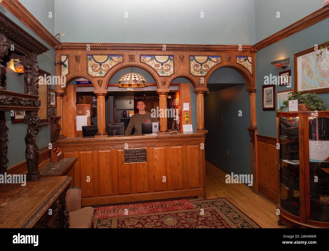 L'Alaskan Hotel et bar à Juneau, Alaska est inscrit sur le Registre National des Endroits Historiques. Banque D'Images