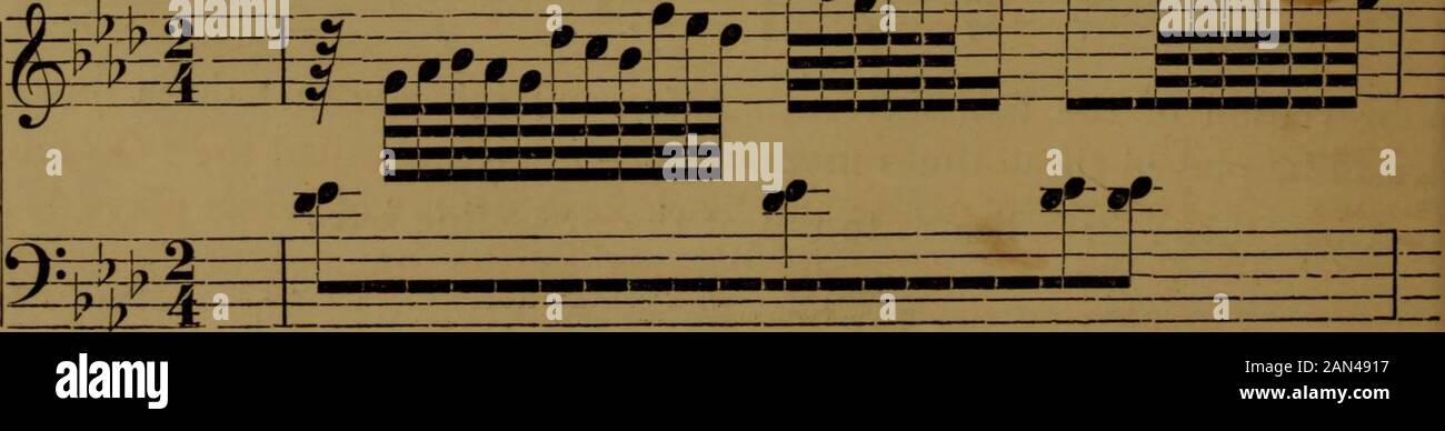 Piano et musique . Z3£ -=# 2^ - L.U!—: 11 ? ! J JSfaH S Pour la règle, voir page 43. (Même note marginale.) Signification de n'importe quelle figureécrite avec un taudis ^ 9 ^000000090 1» EM -^ -*-• r*-#--*. Cet exemple est tiré de la cinquième sonate de Beethfours, op. 10, no 1. PREMIER CHAPITRE. 27 PREMIER CHAPITRE. Les sons musicaux sont exprimés à l'œil par des caractères, appelés Notes. Remarque... Dans la musique il y a sept notes. On les appelle, a, b, c, d, e, f, g. Le son de chaque note est supérieur à celui de la précédente. Ces sept notes sont répétées encore et encore; leur son est toujours théame, mais leur hauteur de pas Banque D'Images