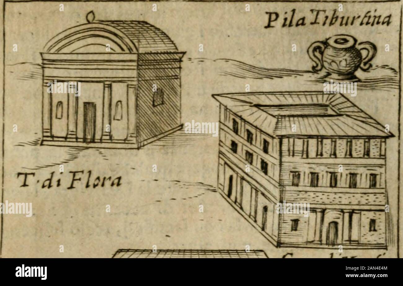 Ritratto di Roma antica : nel qvale sono figvrati i principali tempij, theatri, anfitetorri, cerchi, naumachie, archi trionfali, curie, basiliche, colonel, ordine del trionfo, dignita militari, e ciuili, riti cerimonie, et altre : Aggiuntoui di nuouo le vite, & effigie de' primi re di essa, e le dezze dell'Imperio Romano, con l'esplicationi istoriche de' piu celebri antiquarij . Del ANTICA. 137. Banque D'Images