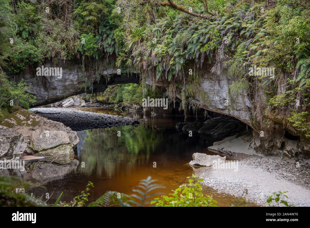 Moria Gate Arch, Kahurangi National Park Banque D'Images