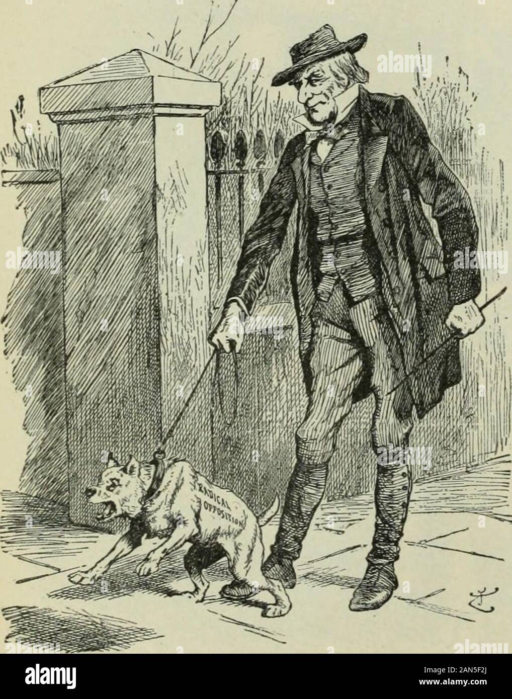 Examen des évaluations et de travail du monde . De dirigeants.Judy (Londres), 33 mars, 1893.  !•/&Gt ;&gt ;^ ^M. Un jeu d'attente.L'ancien Keeper : -doucement ! Doucement ! Ma beauté, FU dire quand l -de Punch (Londres), avril 9,1893. Banque D'Images