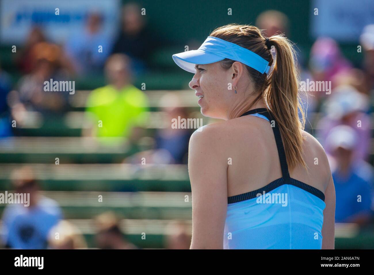 Melbourne, Australie. 16 janvier 2020 : MELBOURNE, AUSTRALIE - janvier 16, 2020 : Maria Sharapova (RUS) pendant un match Ajla Tomljanovic (AUS) à l'AgBioEn Kooyong Classic sur Jour 3 à Melbourne Australie Crédit : Chris Putnam/ZUMA/Alamy Fil Live News Banque D'Images