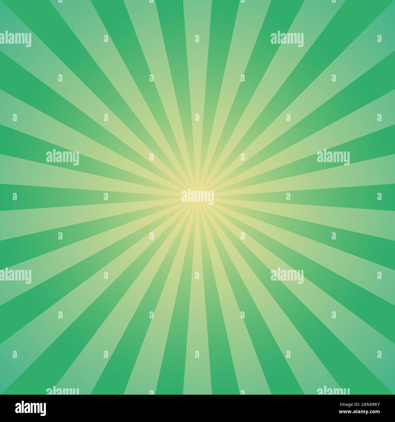 Résumé Contexte La lumière du soleil. La couleur verte de fond en rafale. Vector illustration. Sun beam ray sunburst. St Patrick day bright backd Illustration de Vecteur