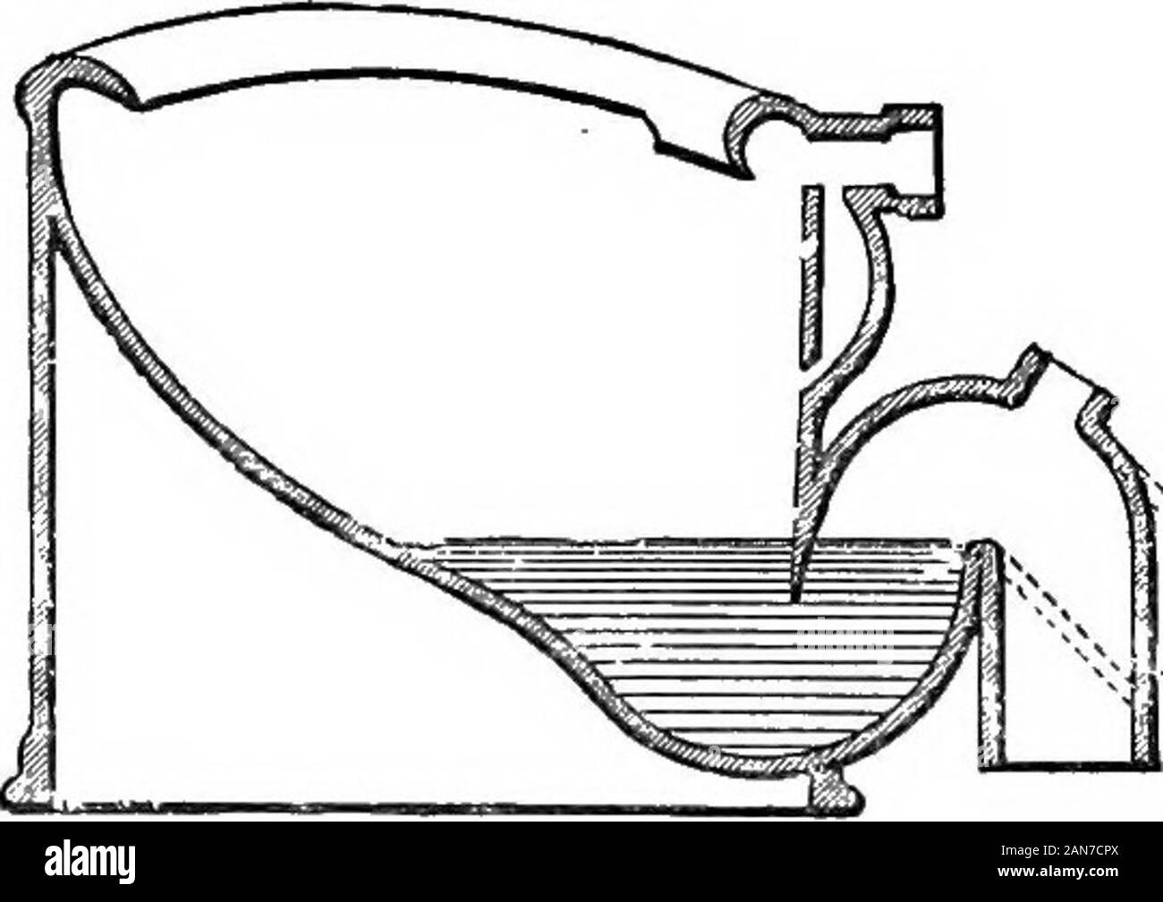 L'assainissement ; un manuel pratique pour les inspecteurs sanitaires et autres;avec apxon droit sanitaire, par Herbert Manley . Fig. 56. Fig. 57.* sur le rebord de laquelle ils sont déchargés au moyen d'theflush^^syp dans le piège n ci-dessous. Bien sûr l'objet d'en-troducing ce barrage d'eau peu profonde est de prévenir l'encrassement du bassin par des excréments, mais bien qu'il puisse avoir cet effet, c'est* en ce qui concerne le tuyau anti-syphonage, voir référence, fig. 51, p. 97. Les MESURES SANITAIRES ET INSALUBRES W0RH A&D'APPAREILS. 101 acquis aux dépens des autres et exigence importante ?,dans les rhst place, l'interruption de la Banque D'Images