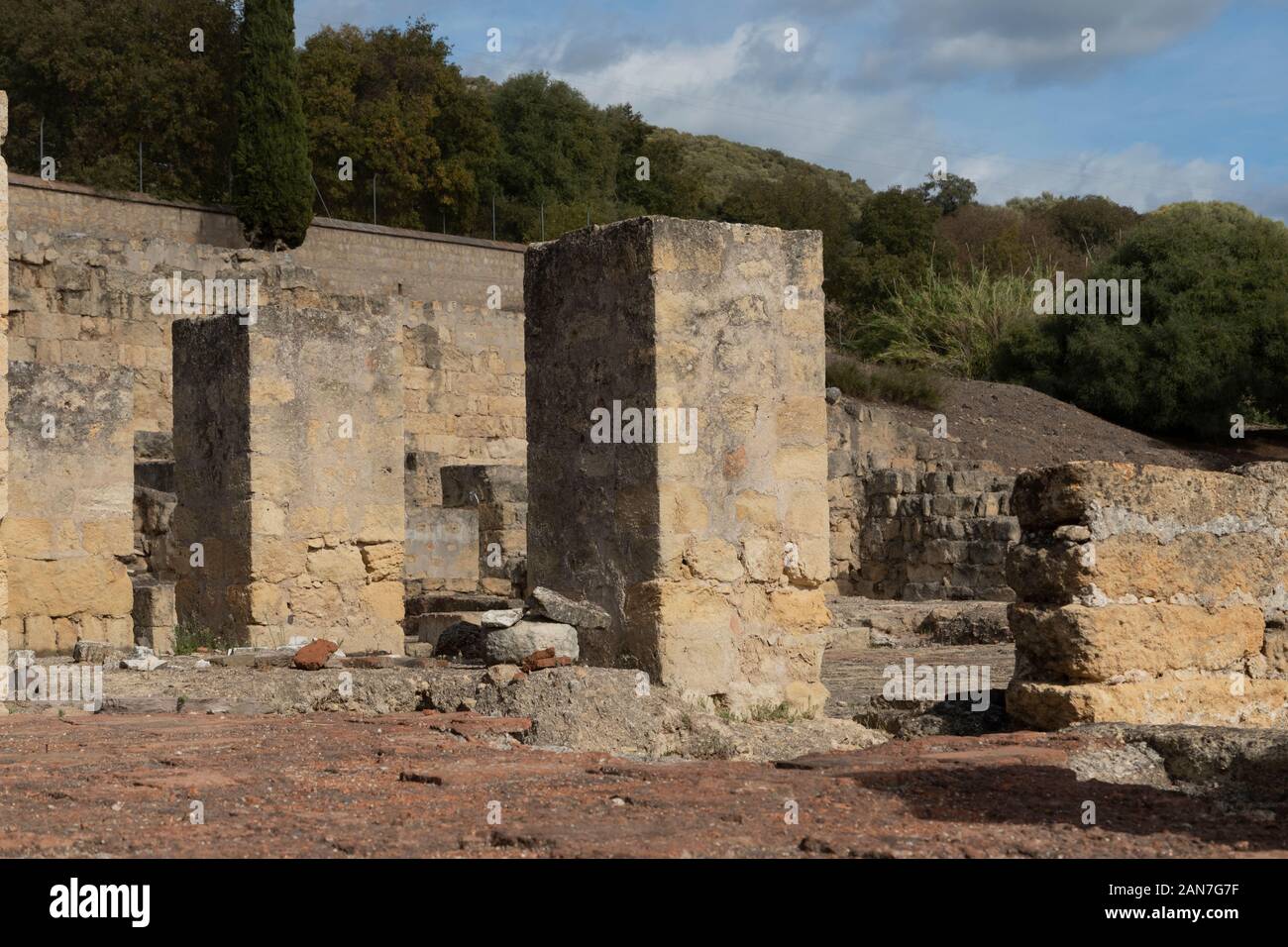 Ruines de Medina Azahara 10e siècle. Banque D'Images