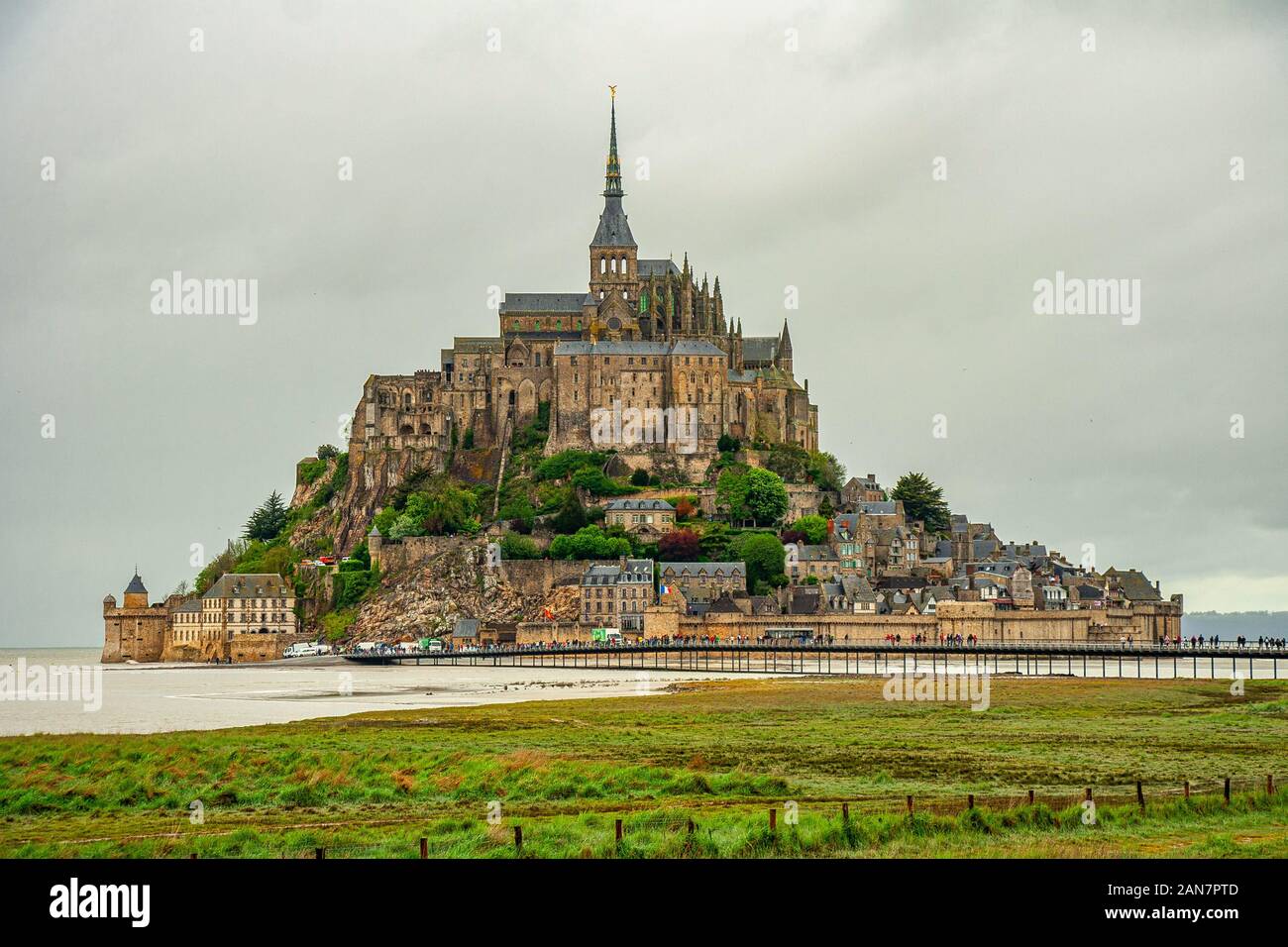 Mont saint Michel Normandie, France. Banque D'Images