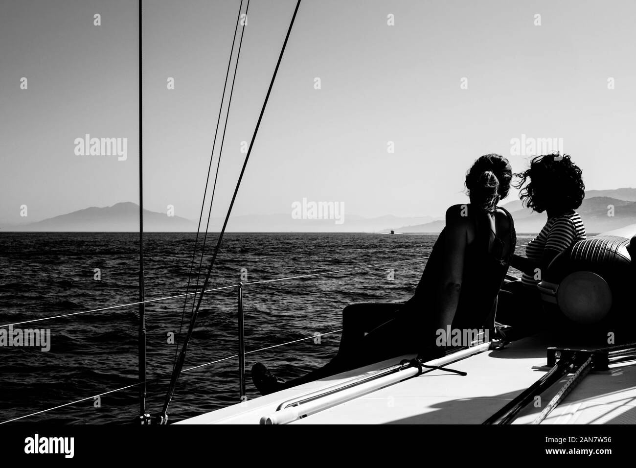 Bateau à Golfe de Naples Banque D'Images