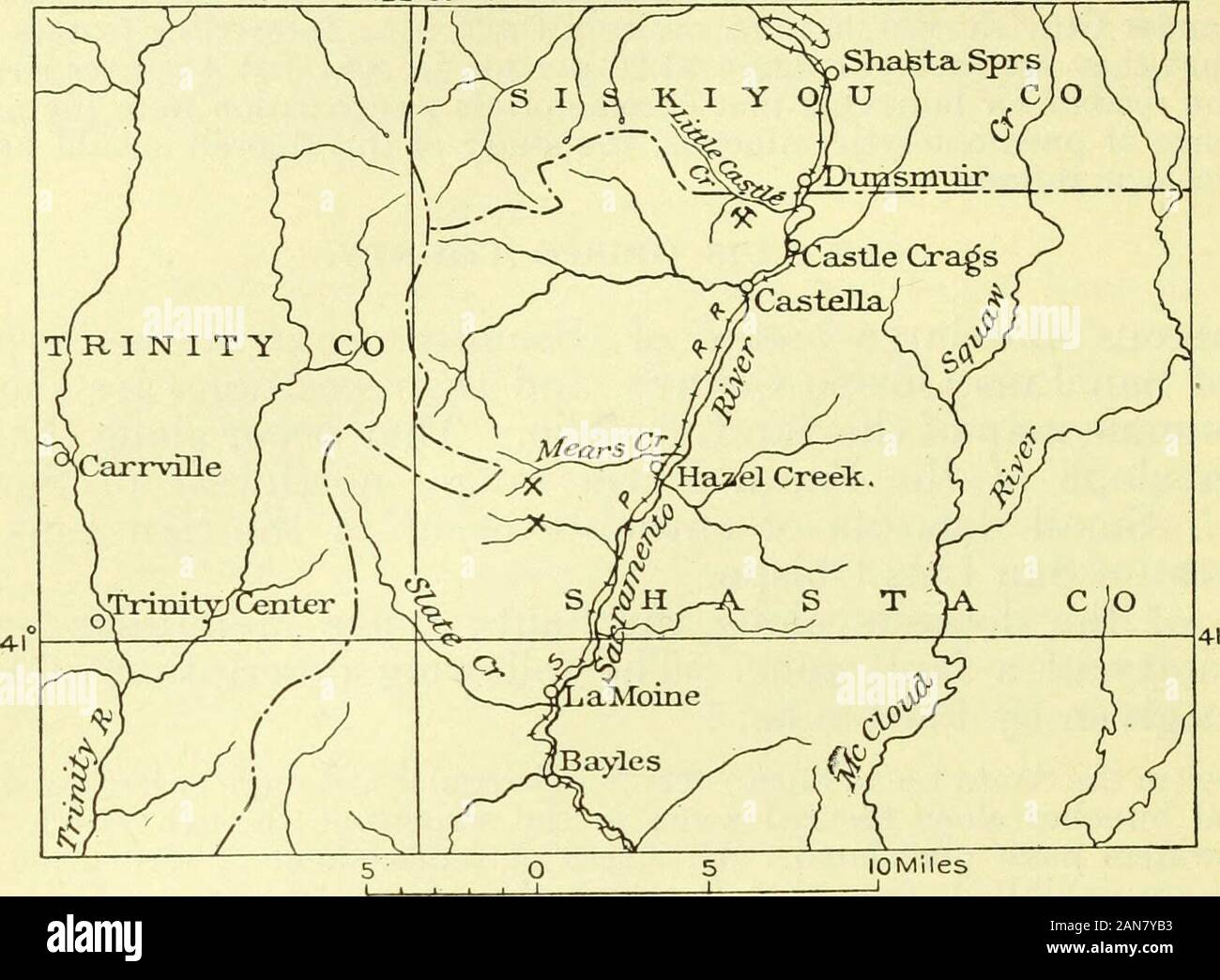 Ressources minérales de l'United States, 1914--PARTIE I--Métaux . es ans attractedmore attention que d'autres en Californie. Ils se trouvent près de la ligne de rigidification de la Southern Pacific Railroad et convenientlylocated sont économiques pour l'exploitation minière. Ils commencent à la frontière nord du comté près de l'arrêt Dunsmuir Browns Mine, qui est la prin-cipal producteur de chromite dans l'État et a été dans operationsince 1906. Cette mine est à environ un kilomètre de la ligne de chemin de fer et environ 700 je Dolbear, S. H., l'exploitation minière, appuyez sur [Min. et Sci. Appuyez sur la touche], mars 6,1915, pp. 358-359. 2 Fairbanks, H. W., U.S. Geol. Survey Geol. Banque D'Images