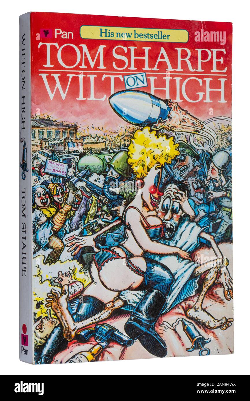 Haut de la flétrissure, une comédie roman de Tom Sharpe. Livre de poche Banque D'Images