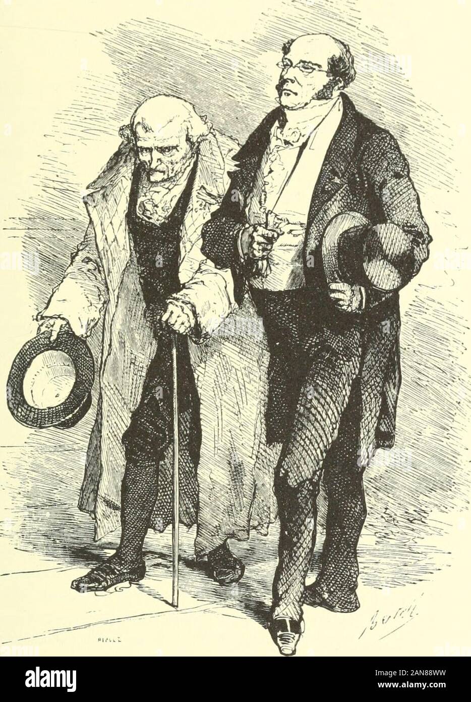 œuvres completes de mde balzac etresourde secrete cachee tandis que la cigogne au grandjour laccablait et majestueusement au moment ou jacques collin sortait du cabinet de monsieur de grandville le secretaire