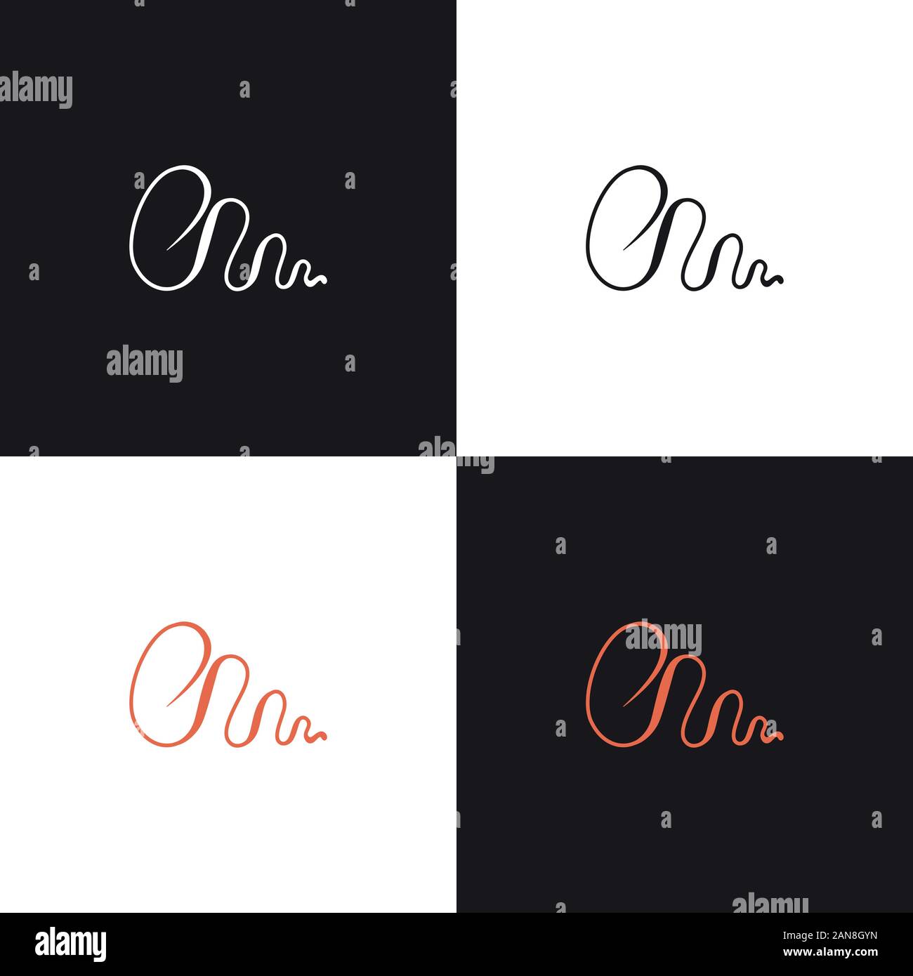 Logo unique qui peut aider votre entreprise à grandi Illustration de Vecteur