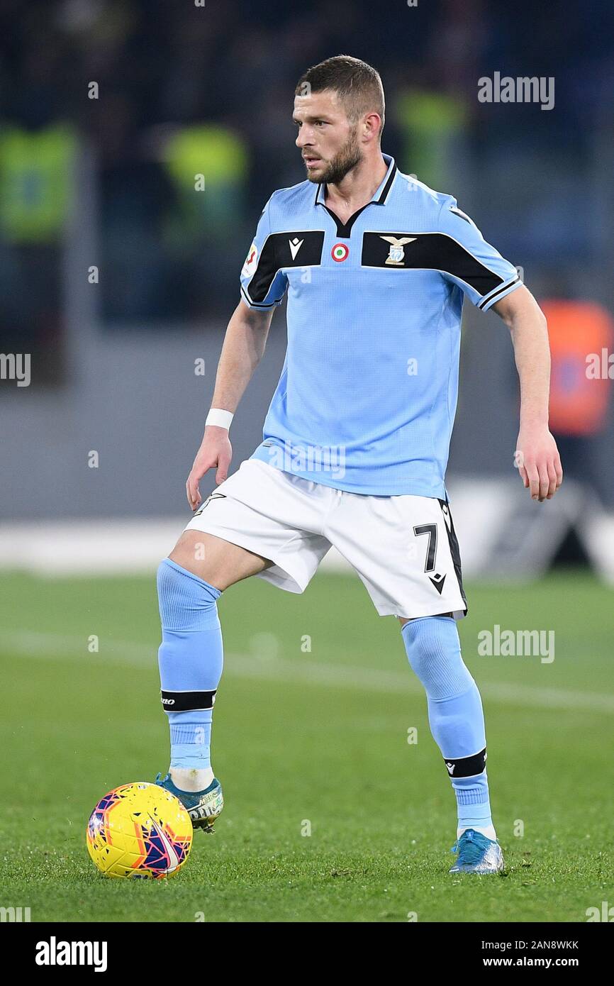 Rome, Italie. 14 janvier 2020. Valon Berisha de SS Lazio lors du match de la coupe italienne entre Latium et Cremonese à Stadio Olimpico, Rome, Italie, le 14 janvier 2020. Photo De Giuseppe Maffia. Crédit: Uk Sports Pics Ltd/Alay Live News Banque D'Images